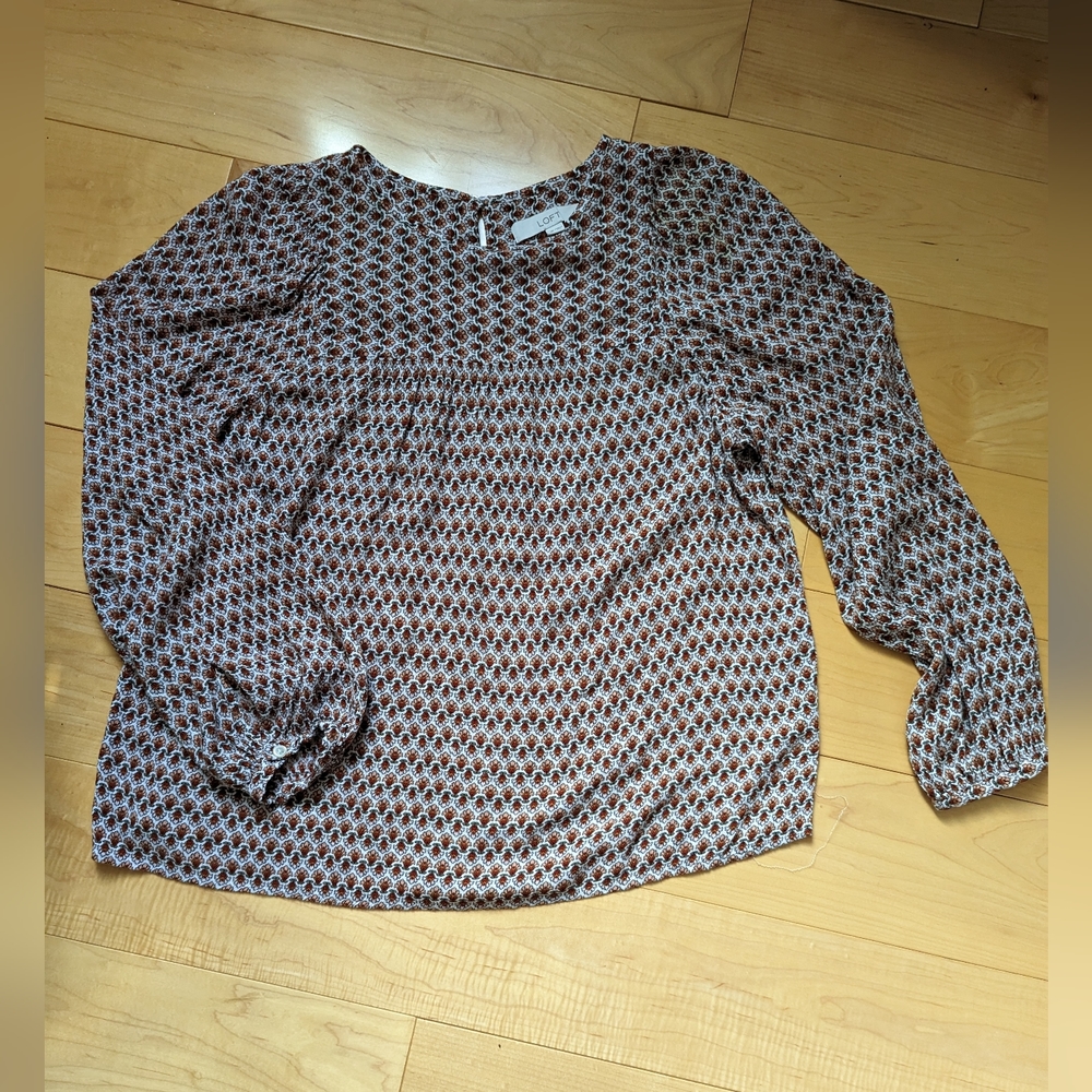 LOFT Print Women Blouse size MP